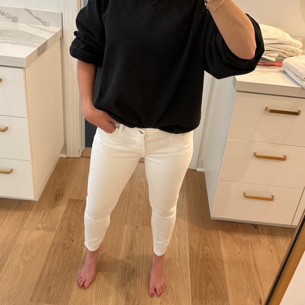 7 For All Mankind White Jean